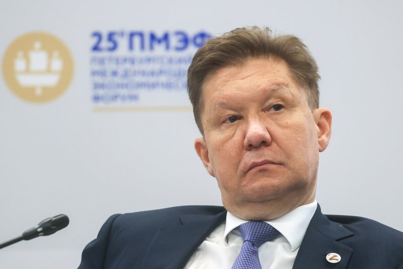 Председатель правления, заместитель председателя совета директоров ПАО "Газпром" Алексей Миллер во время сессии "Мировой рынок нефти и газа сегодня и завтра". Станислав Красильников/фотохост-агентство ТАСС